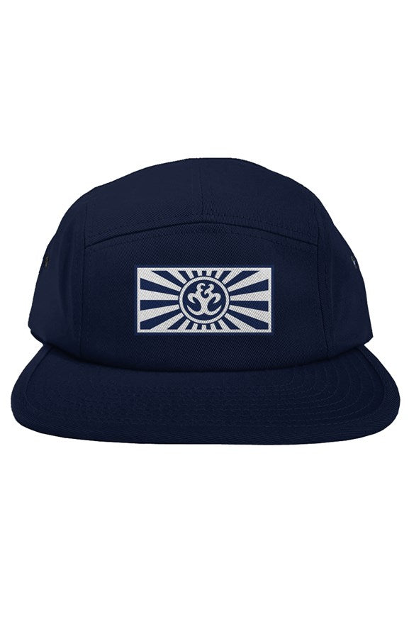 Cheebs Rising Sun Navy 5 panel Hat