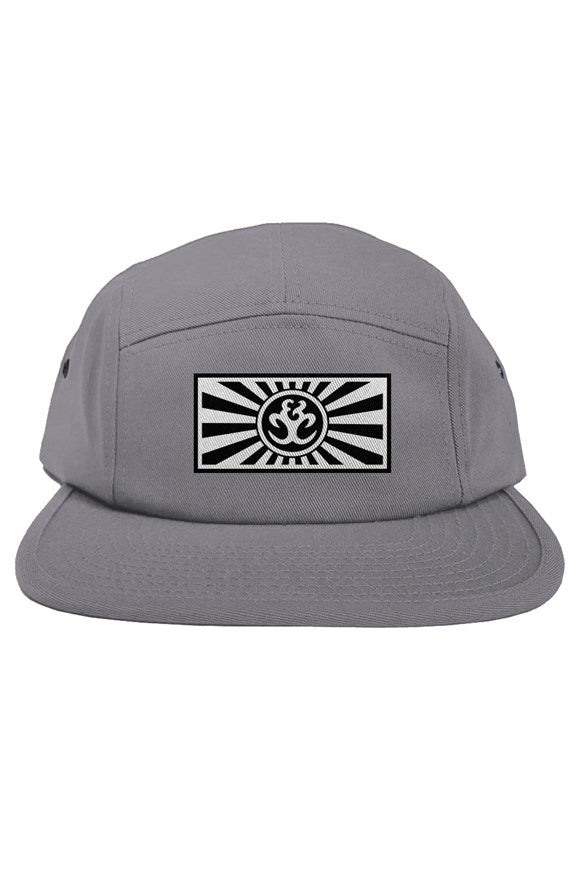Cheebs Rising Sun Grey 5 panel Hat