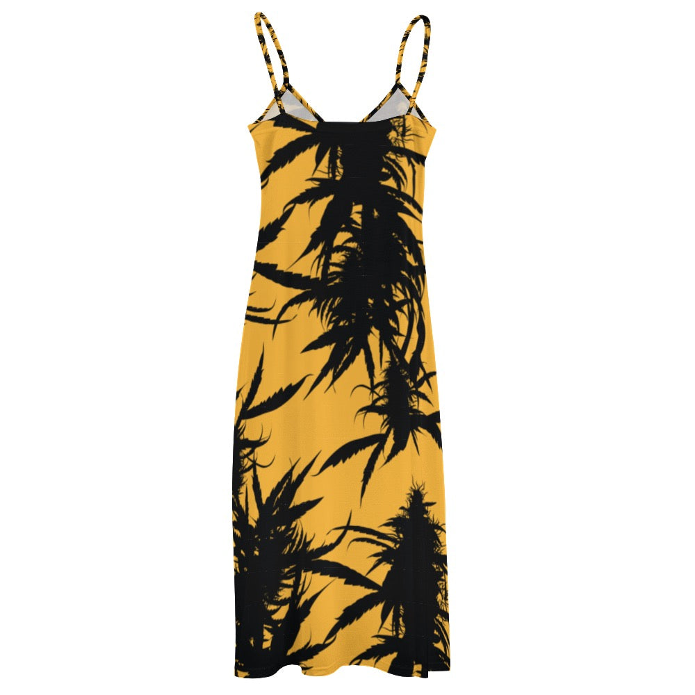 Plant Goddess Sling Ankle Long Dress