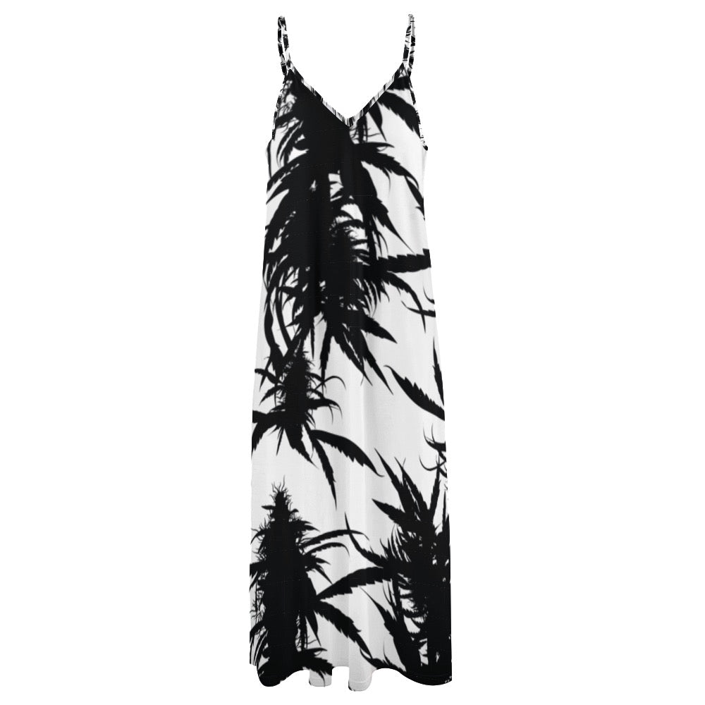 Plant Goddess Sling Ankle Long Dress
