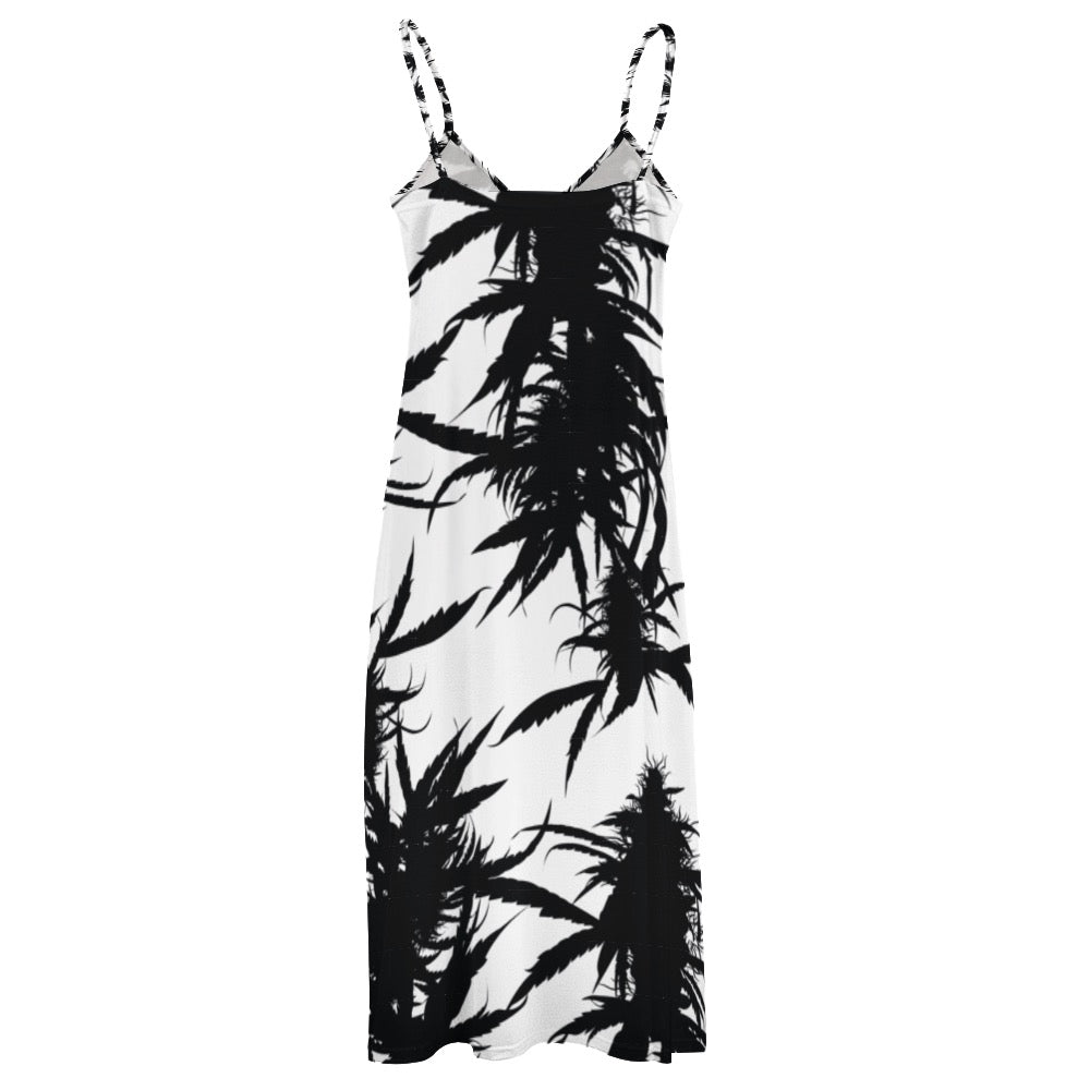 Plant Goddess Sling Ankle Long Dress