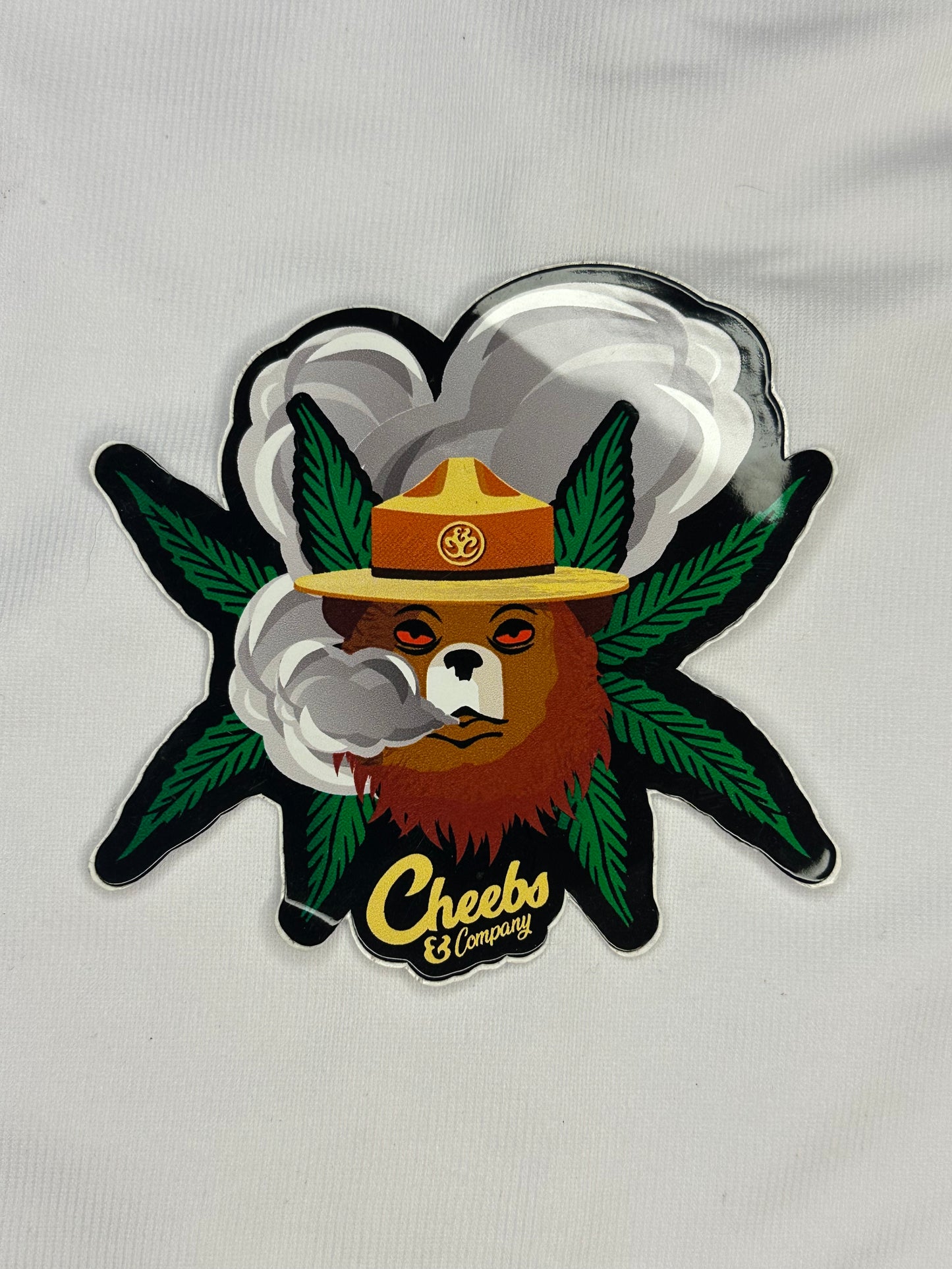 Burnin’ bear sticker