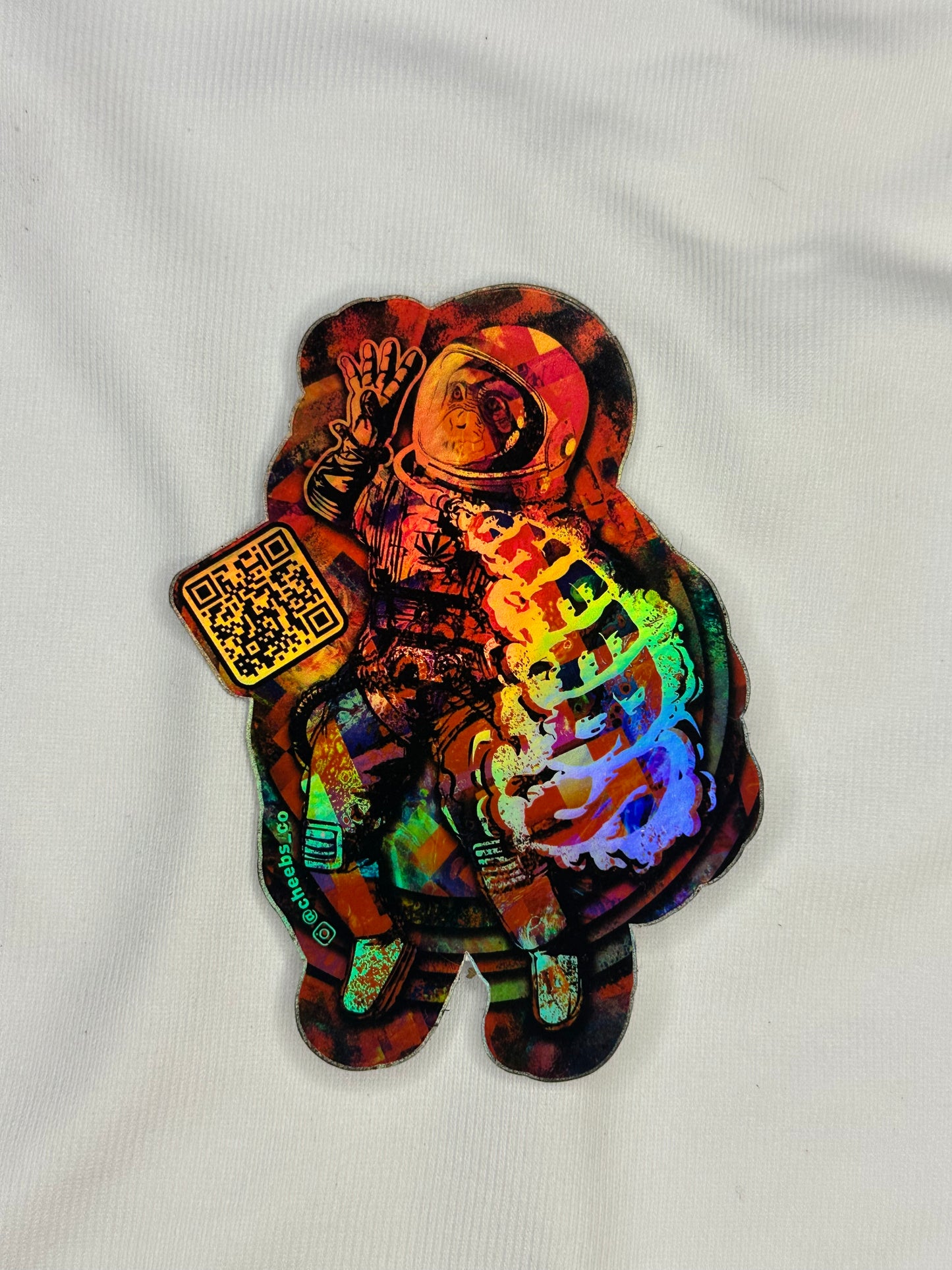 Space Chimp Holo sticker