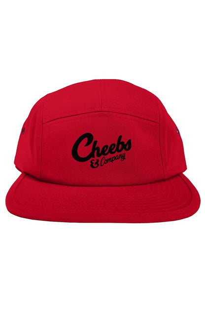 Cheebs Classic 5 Panel Hat Red